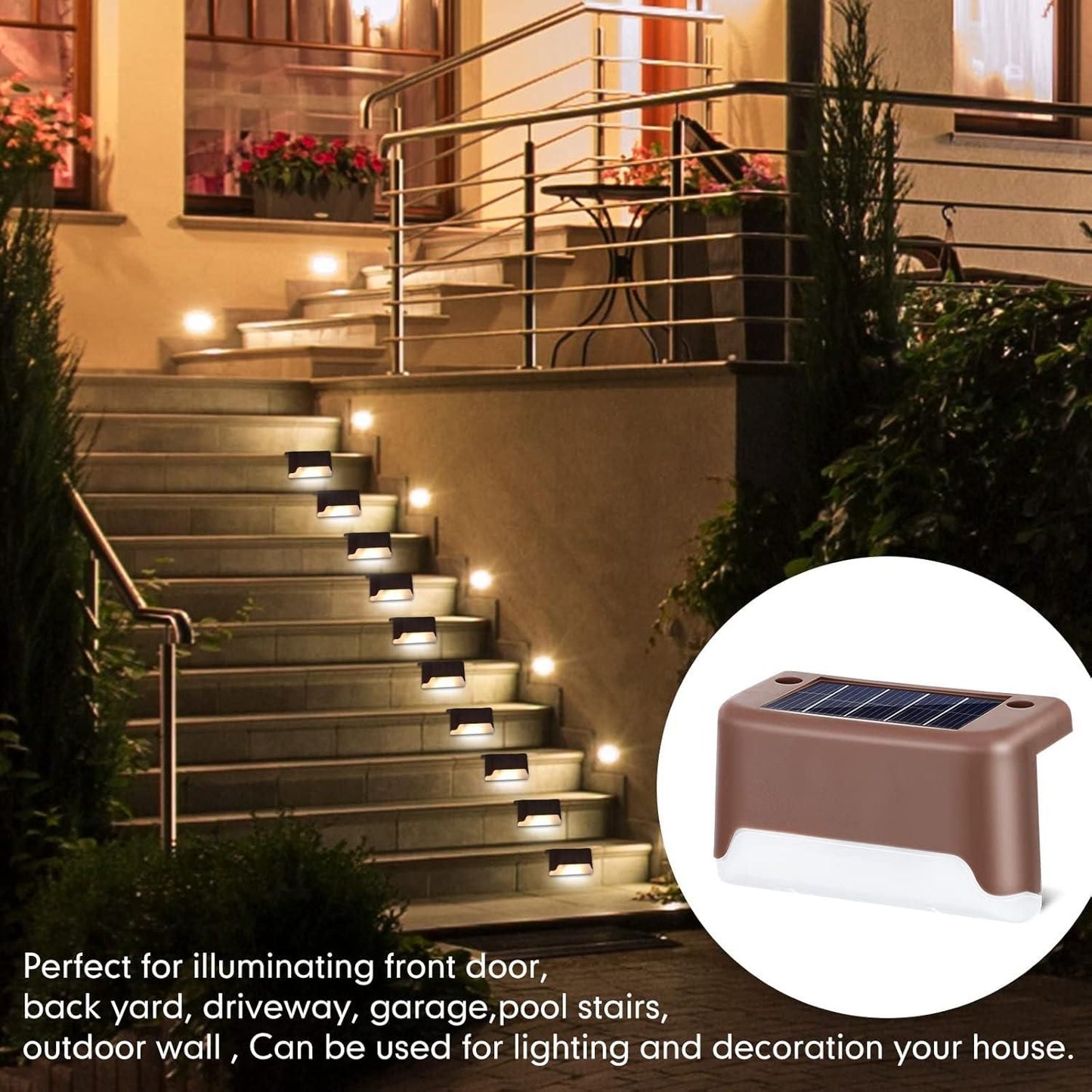 Waterproof Solar Deck Lights